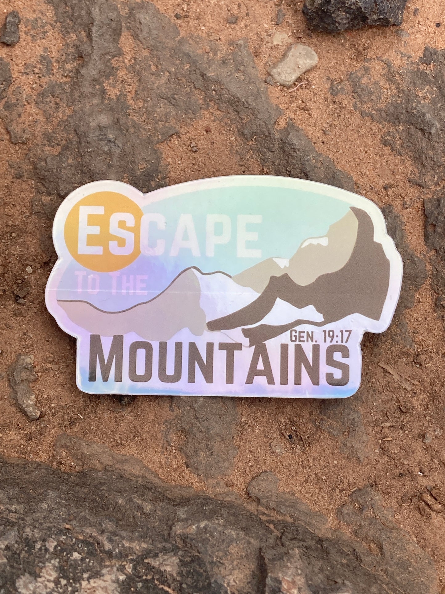 Escape to the Mountains Sticker