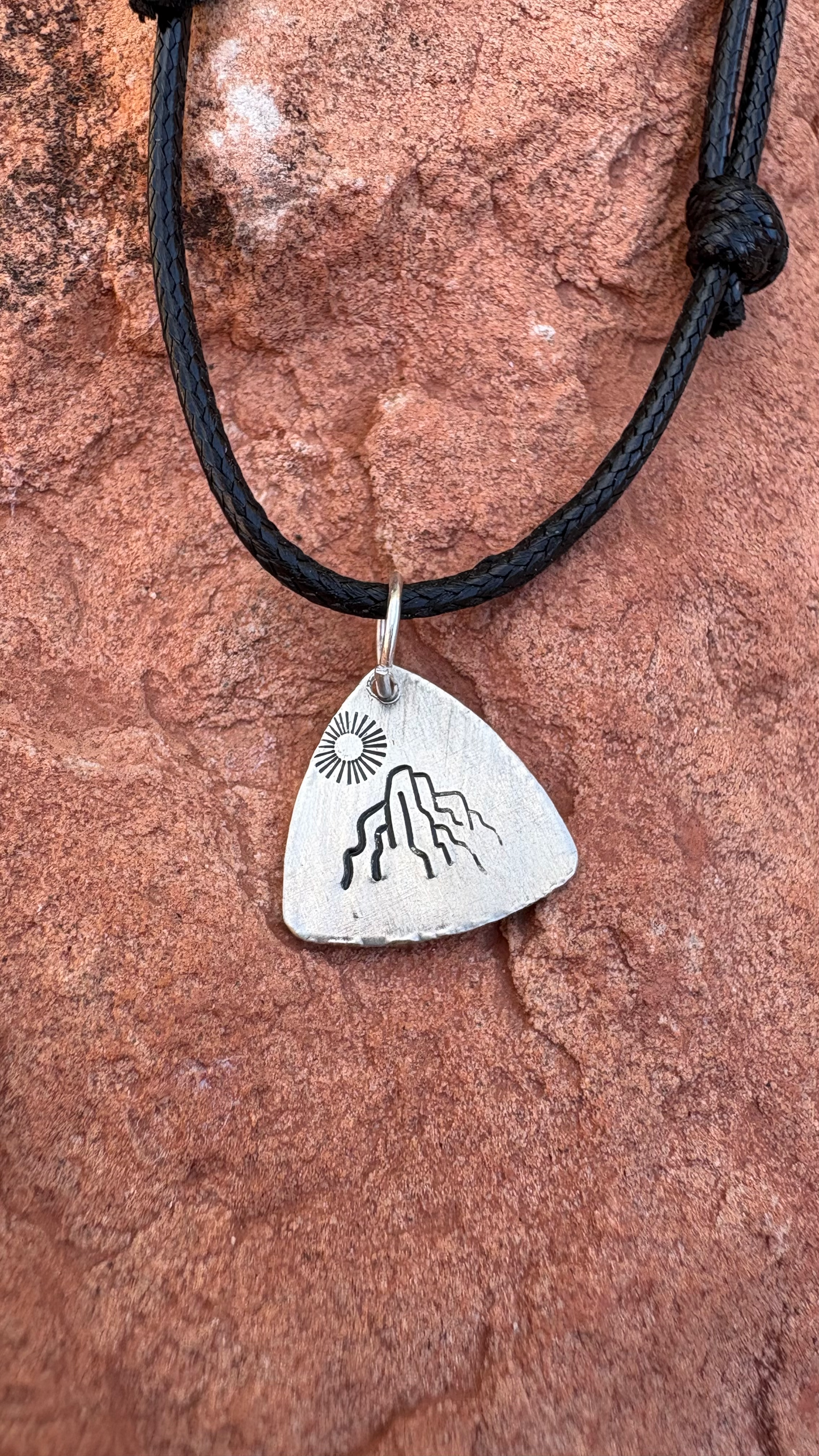 Stamped Charm Necklaces - Silver