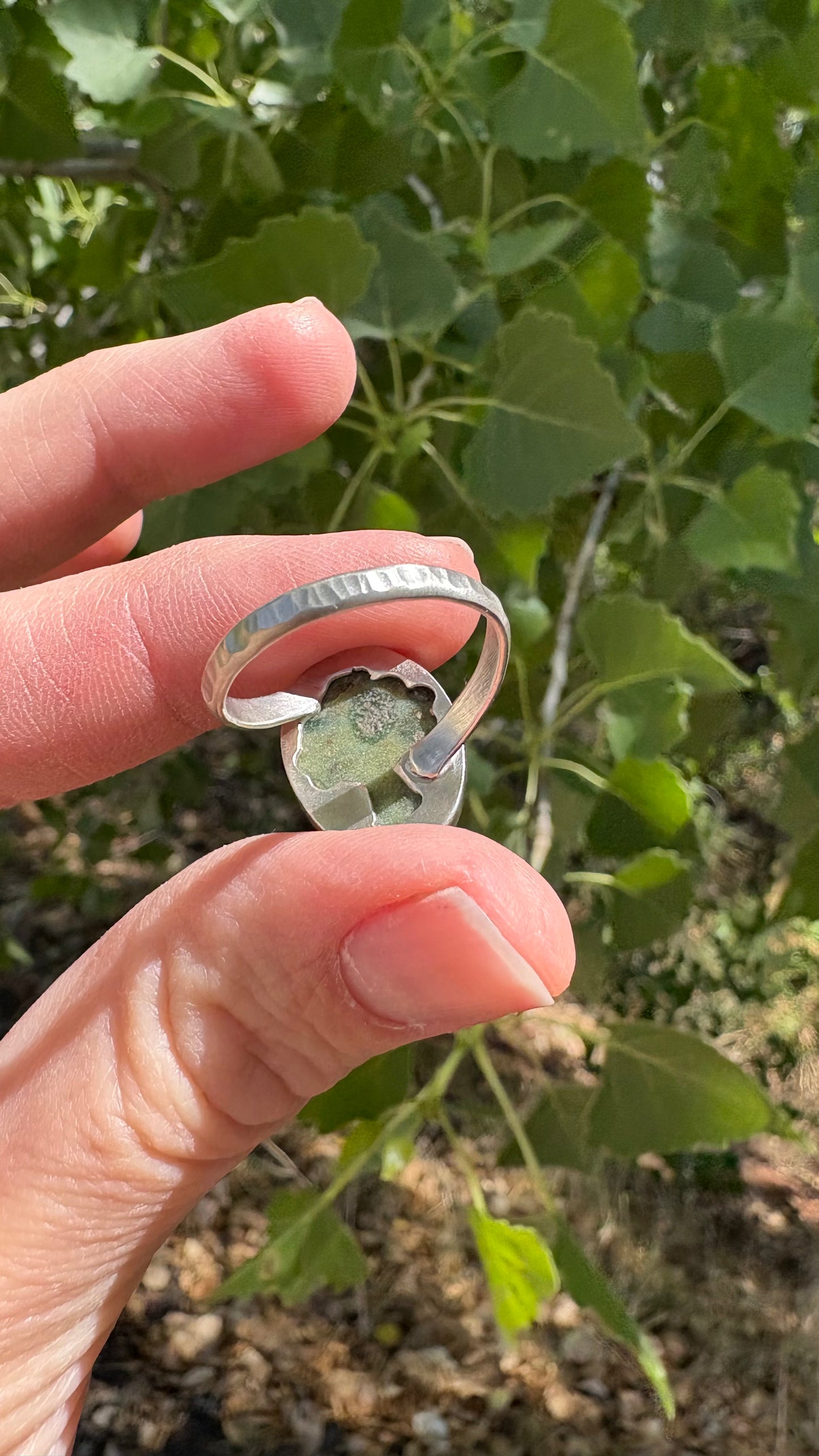 Rainforest Rhyolite Ring - Size 8.75