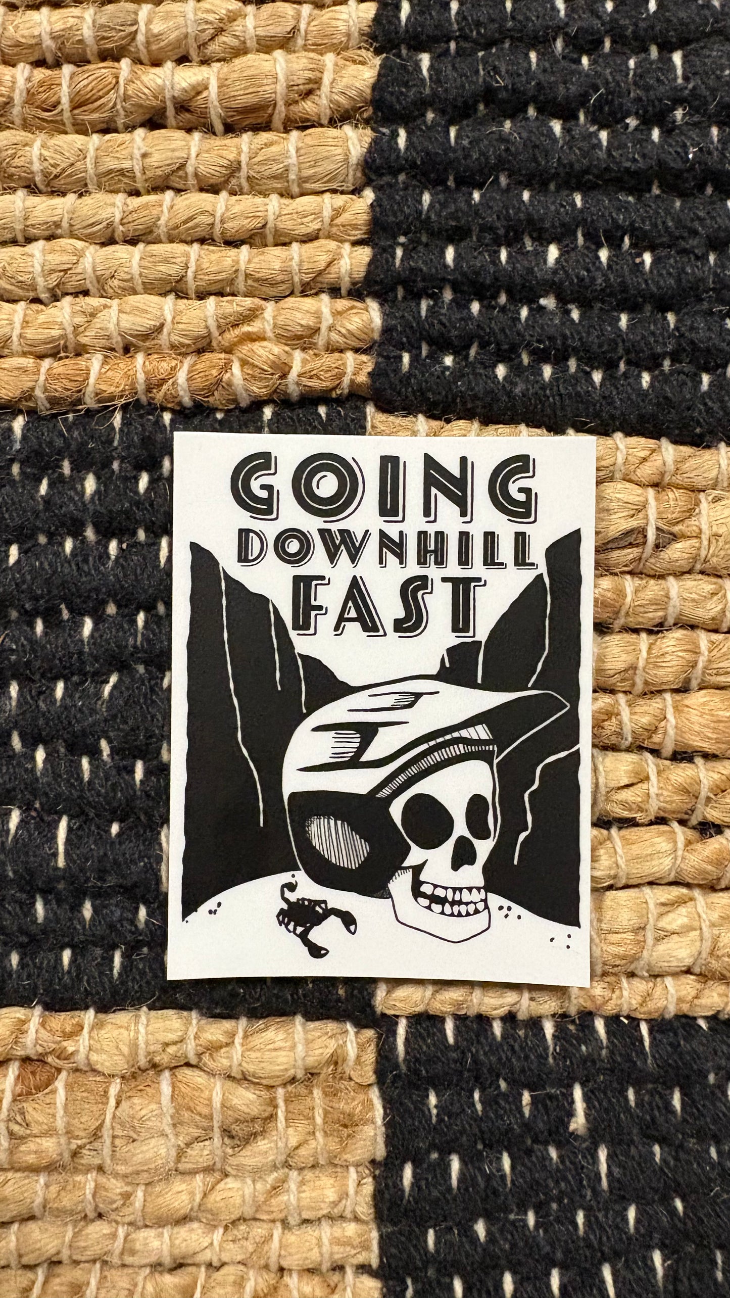 Going Downhill Fast Sticker