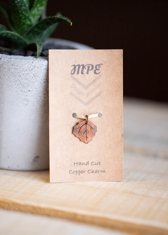 Quaking Aspen Leaf Charm