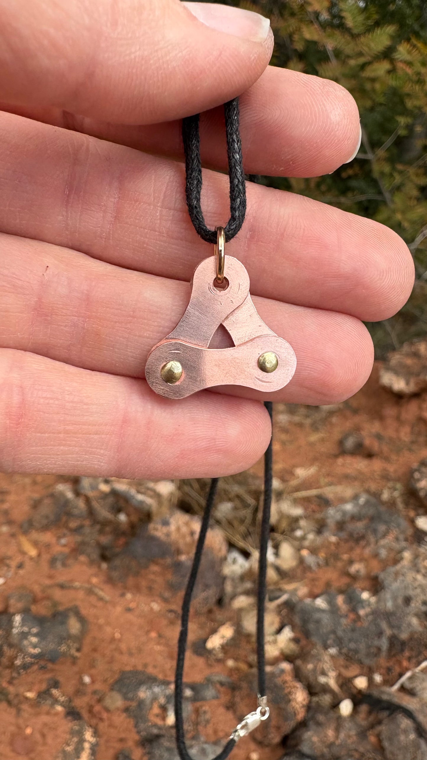 Bike Link Pendant Necklace
