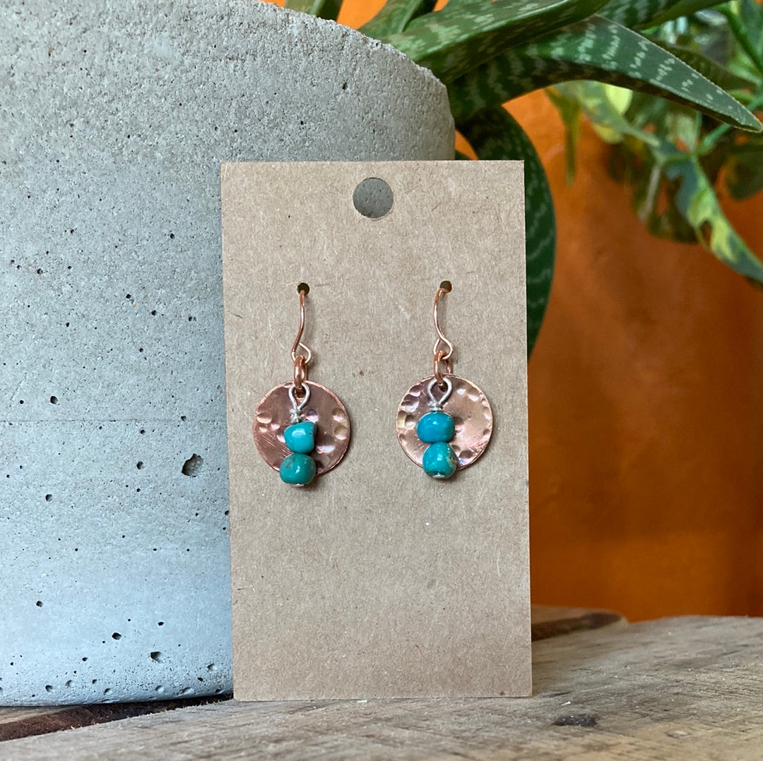 Copper & Turquoise Earrings