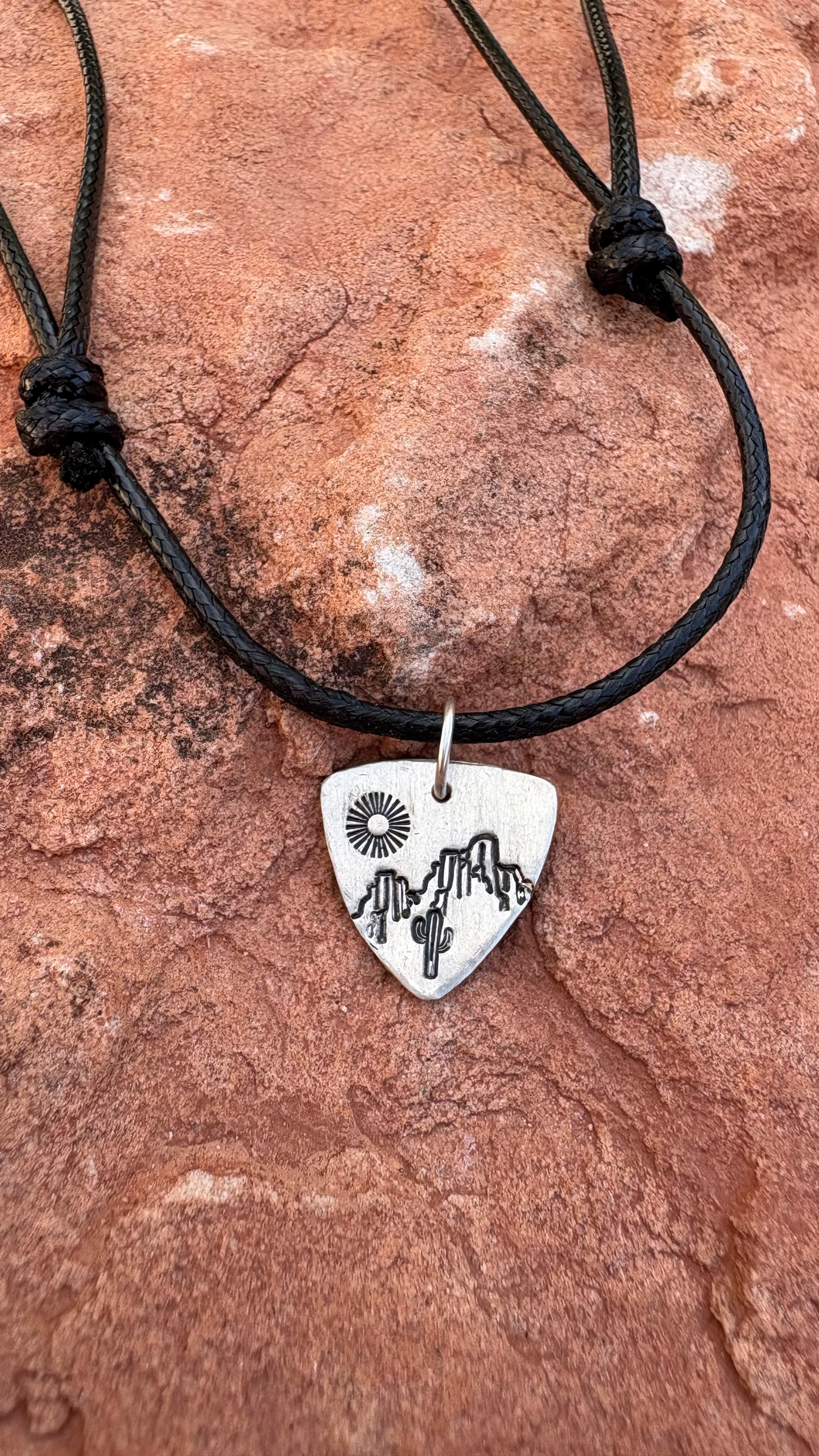 Stamped Charm Necklaces - Silver