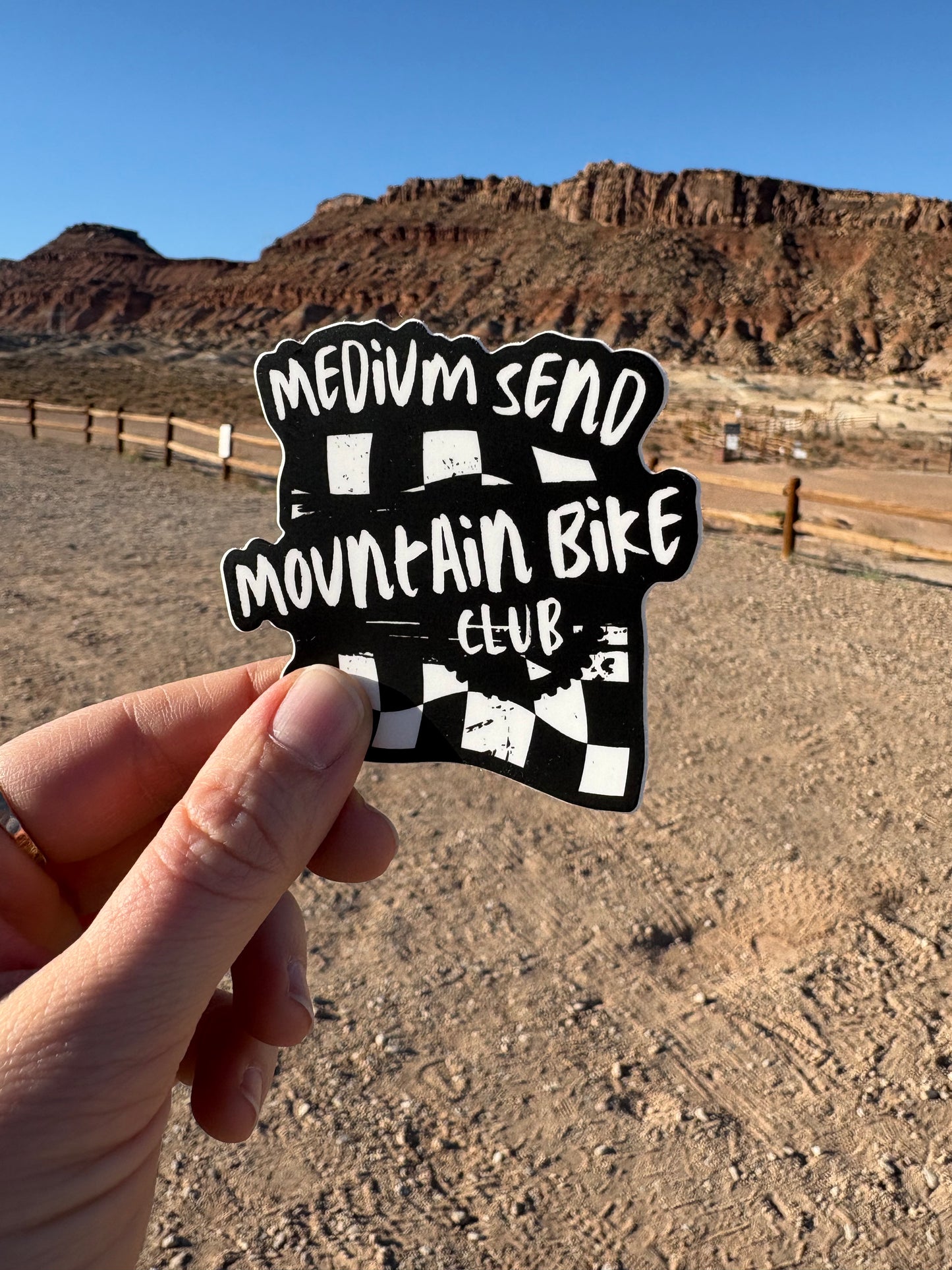 Medium Send MTB Sticker
