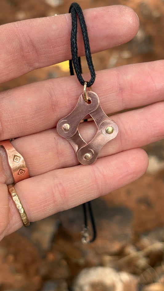 Bike Link Pendant Necklace