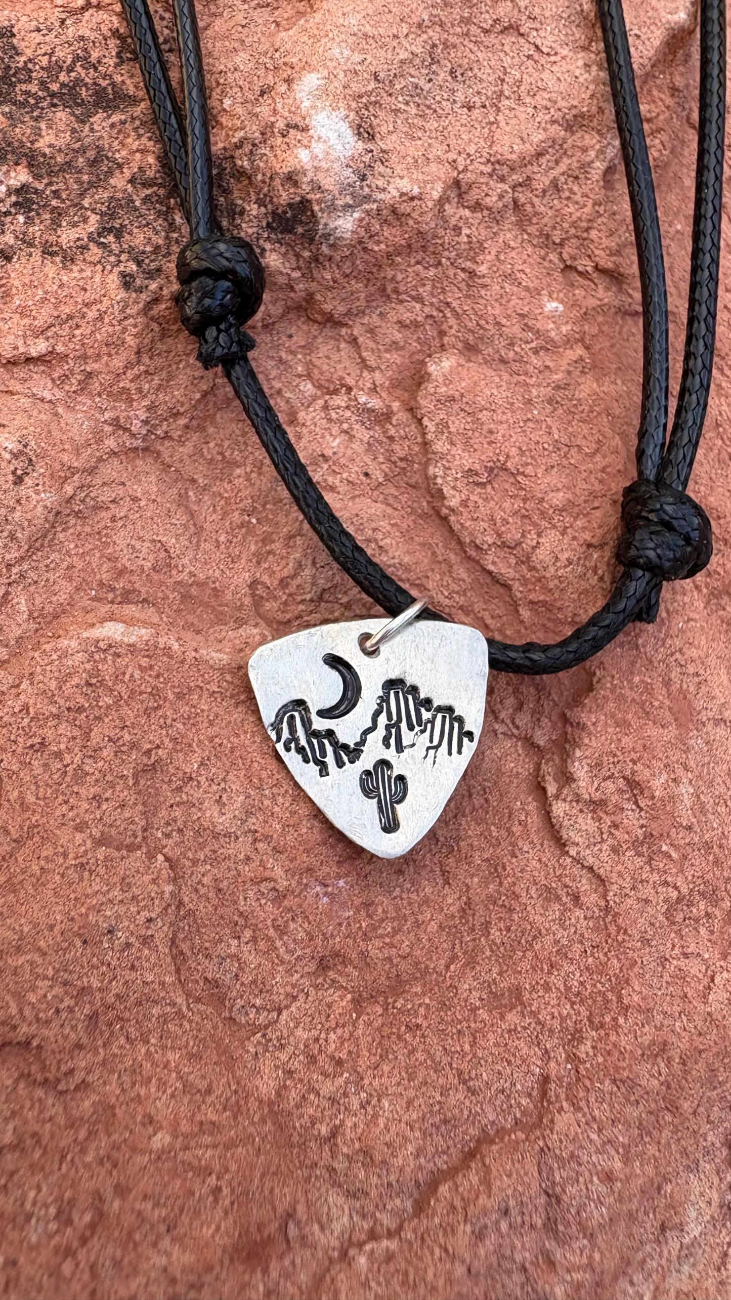 Stamped Charm Necklaces - Silver