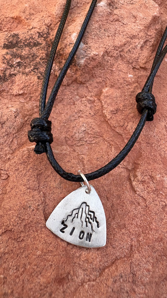 Stamped Charm Necklaces - Silver