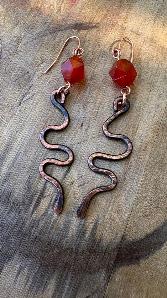 April 10 -  Copper Snake Earrings Class